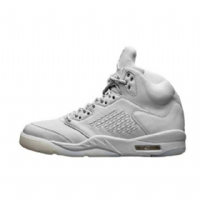 Boty Nike Air Jordan 5 Premium Pure Platinum Pro Muže Bílé