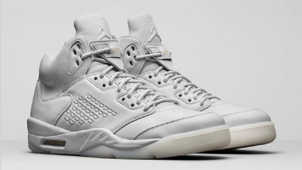 Boty Nike Air Jordan 5 Premium Pure Platinum Pro Muže Bílé