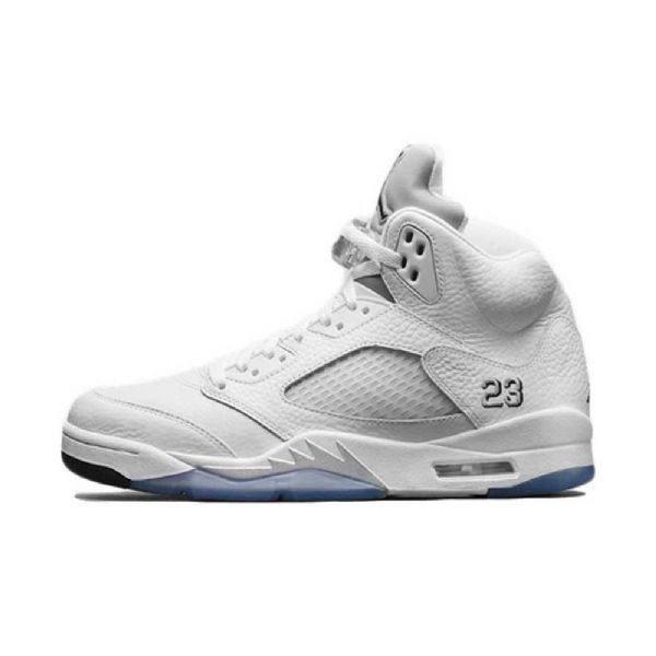 Boty Nike Air Jordan 5 Pro Muže Bílá Stříbrná