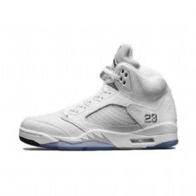 Boty Nike Air Jordan 5 Pro Muže Bílá Stříbrná