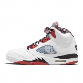Boty Nike Air Jordan 5 Quai 54 Pro Muže Bílé