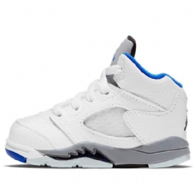 Boty Nike Air Jordan 5 Retro Td Pro Děti Bílá Modrá