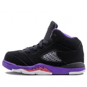 Boty Nike Air Jordan 5 Retro Td Pro Děti Černá Nachový