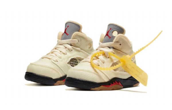 Boty Nike Off-white Air Jordan 5 Retro Sp Td Pro Děti Khaki