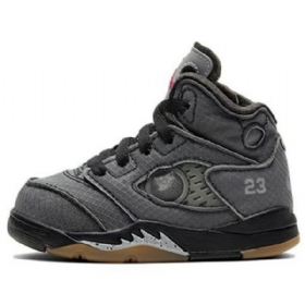 Boty Nike Off-white Air Jordan 5 Retro Sp Td Pro Děti Šedé