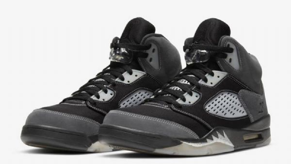 Dámské Boty Nike Air Jordan 5 Antracitové Šedé