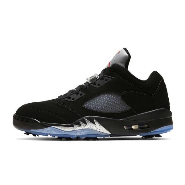 Dámské Golfové Boty Nike Air Jordan 5 Černá Stříbrný