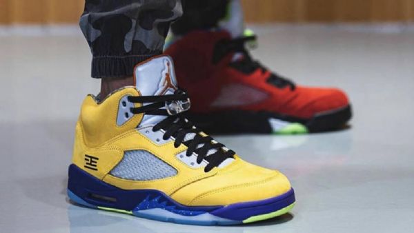 Nike Air Jordan 5 Jaké Boty Pro Ženy Červená Žlutá