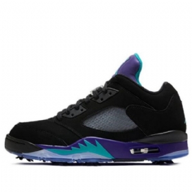 Nike Air Jordan 5 Nízké Golfové Retro Basketbalové Boty Pro Muže Černé