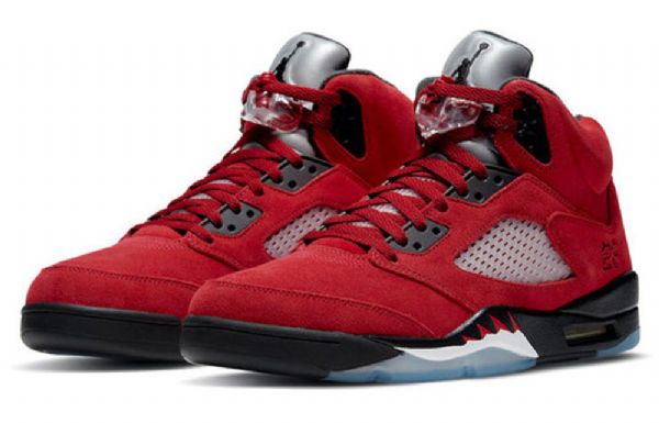 Nike Air Jordan 5 Retro Basketbalové Boty Pro Muže Červené