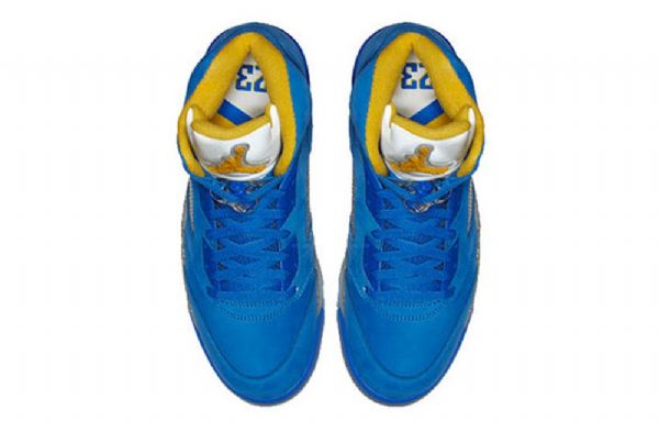 Nike Air Jordan 5 Retro Basketbalové Boty Pro Muže Modré