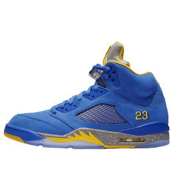 Nike Air Jordan 5 Retro Basketbalové Boty Pro Muže Modré