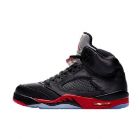 Nike Air Jordan 5 Retro Boty Pro Muže Černo-červené
