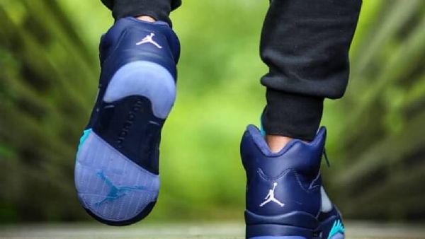 Nike Air Jordan 5 Retro Boty Pro Muže Tmavě Modrá