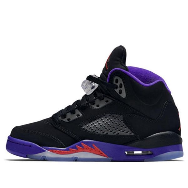 Nike Air Jordan 5 Retro Gg Basketbalové Boty Pro Muže Černá Fialová
