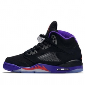 Nike Air Jordan 5 Retro Gg Basketbalové Boty Pro Muže Černá Fialová