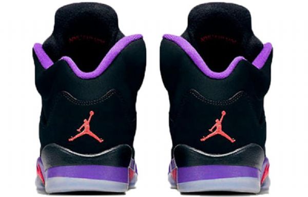 Nike Air Jordan 5 Retro Gg Basketbalové Boty Pro Muže Černá Fialová