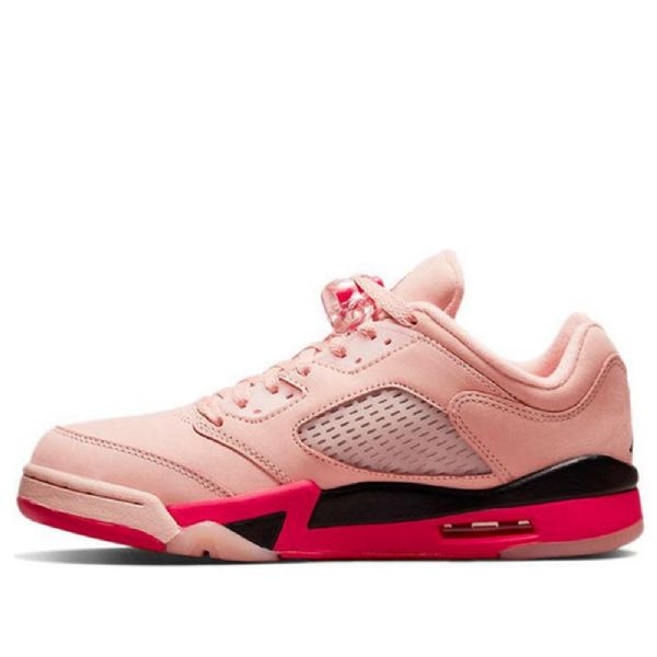 Nike Air Jordan 5 Retro Low Tops Basketbalové Boty Pro Ženy Růžové