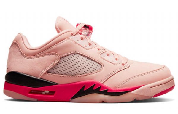 Nike Air Jordan 5 Retro Low Tops Basketbalové Boty Pro Ženy Růžové