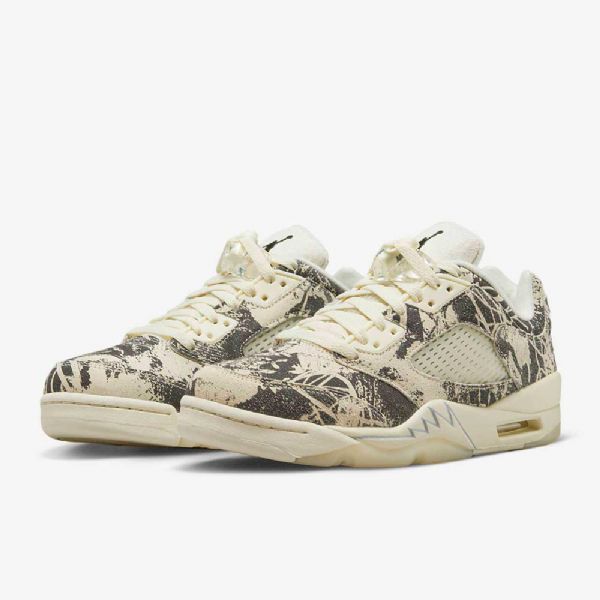 Nike Air Jordan 5 Retro Nízké Boty Pro Ženy Bílá Černá