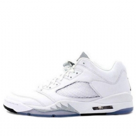 Nike Air Jordan 5 Retro Nízké Topy Basketbalové Boty Pro Ženy Bílé