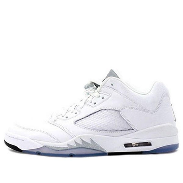 Nike Air Jordan 5 Retro Nízké Topy Basketbalové Boty Pro Ženy Bílé