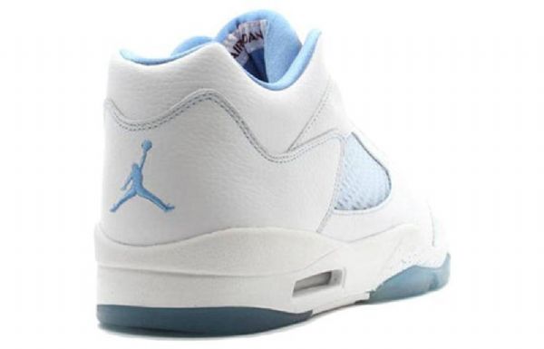 Nike Air Jordan 5 Retro Nízké Topy Basketbalové Boty Pro Ženy Modrobílé