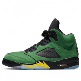 Nike Air Jordan 5 Retro Se Basketbalové Boty Pro Muže Zelená Černá