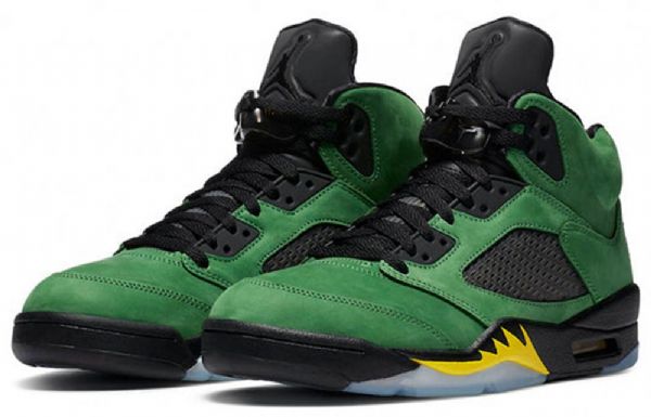 Nike Air Jordan 5 Retro Se Basketbalové Boty Pro Muže Zelená Černá