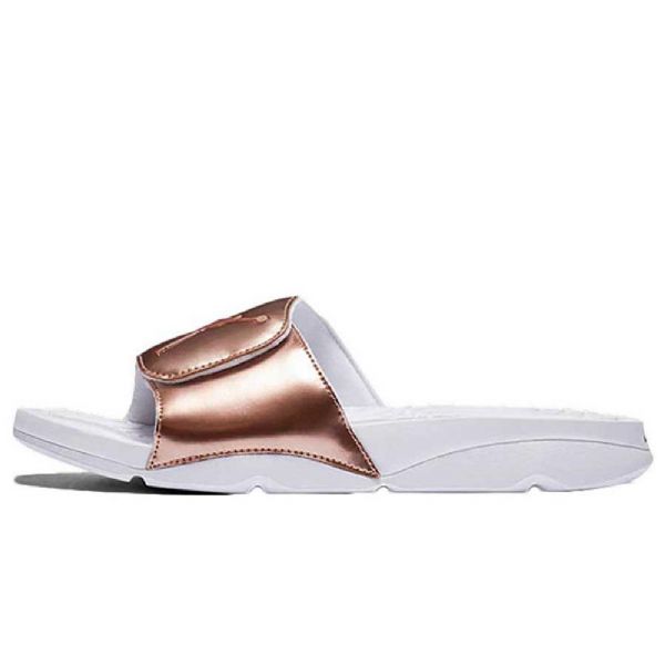 Nike Air Jordan Hydro 5 Pinnacle Bronze Slides Boty Pro Muže Stříbrné