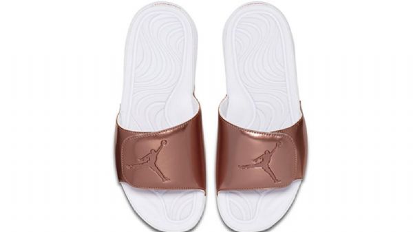 Nike Air Jordan Hydro 5 Pinnacle Bronze Slides Boty Pro Muže Stříbrné