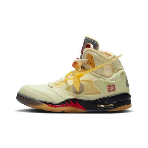 Nike Off-white Air Jordan 5 Four Boty Pro Muže Žlutá
