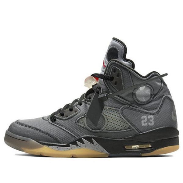 Nike Off-white Air Jordan 5 Retro Sp Basketbalové Boty Pro Muže Šedé