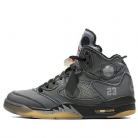 Nike Off-white Air Jordan 5 Retro Sp Basketbalové Boty Pro Muže Šedé