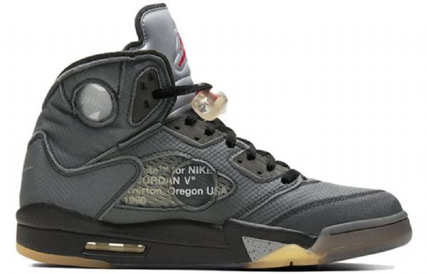 Nike Off-white Air Jordan 5 Retro Sp Basketbalové Boty Pro Muže Šedé