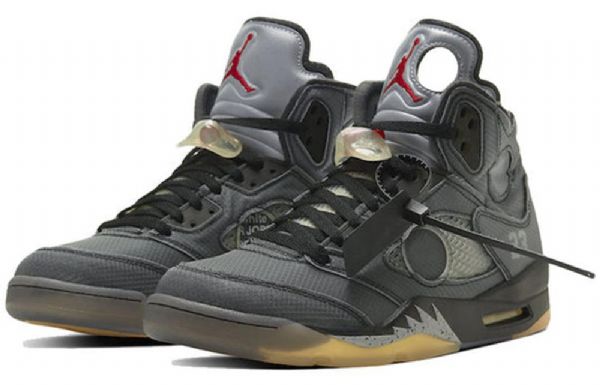 Nike Off-white Air Jordan 5 Retro Sp Basketbalové Boty Pro Muže Šedé