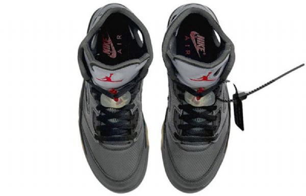 Nike Off-white Air Jordan 5 Retro Sp Basketbalové Boty Pro Muže Šedé
