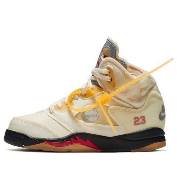 Nike Off-white Air Jordan 5 Retro Sp Ps Basketbalové Boty Pro Muže Khaki