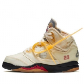 Nike Off-white Air Jordan 5 Retro Sp Ps Basketbalové Boty Pro Muže Khaki