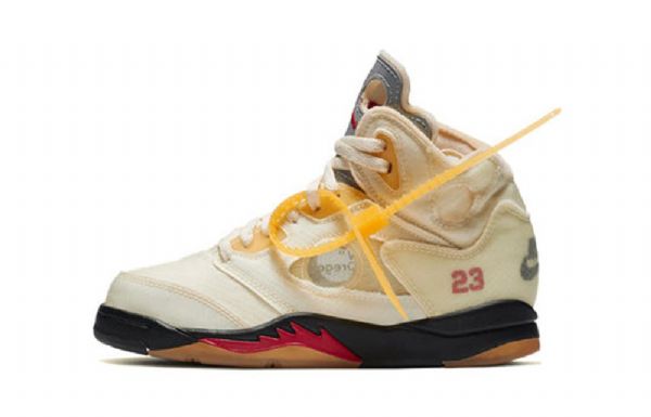 Nike Off-white Air Jordan 5 Retro Sp Ps Basketbalové Boty Pro Muže Khaki