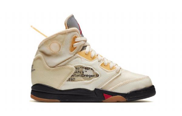 Nike Off-white Air Jordan 5 Retro Sp Ps Basketbalové Boty Pro Muže Khaki