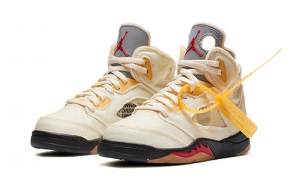Nike Off-white Air Jordan 5 Retro Sp Ps Basketbalové Boty Pro Muže Khaki