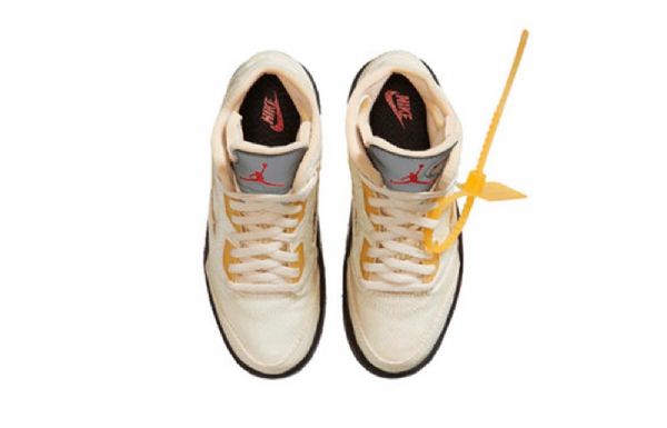 Nike Off-white Air Jordan 5 Retro Sp Ps Basketbalové Boty Pro Muže Khaki