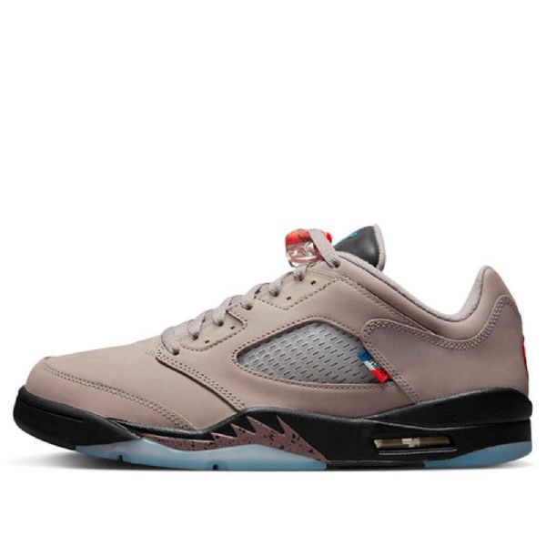 Nike Paris Saint-germain Air Jordan 5 Retro Low Tops Basketbalové Boty Pro Muže Hnědé