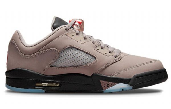 Nike Paris Saint-germain Air Jordan 5 Retro Low Tops Basketbalové Boty Pro Muže Hnědé