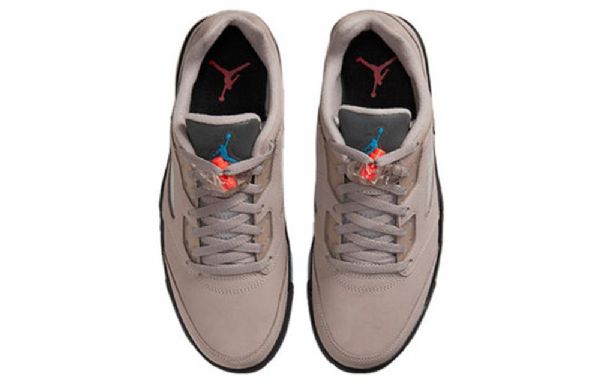 Nike Paris Saint-germain Air Jordan 5 Retro Low Tops Basketbalové Boty Pro Muže Hnědé