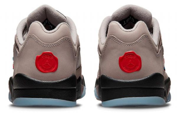 Nike Paris Saint-germain Air Jordan 5 Retro Low Tops Basketbalové Boty Pro Muže Hnědé