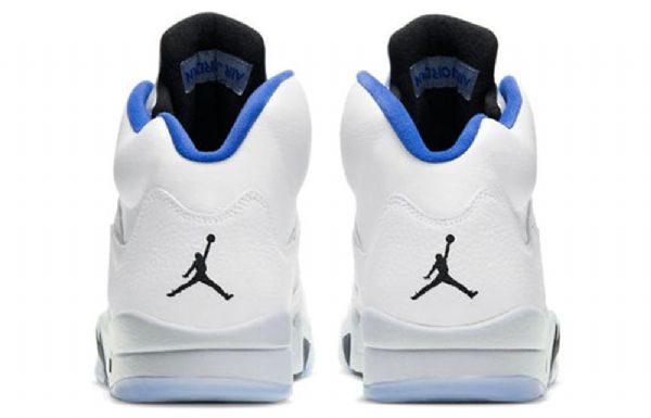 Pánské Basketbalové Boty Nike Air Jordan 5 Retro Bílý Modrý