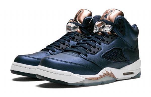 Pánské Basketbalové Boty Nike Air Jordan 5 Retro Gs V Tmavě Modré Barvě
