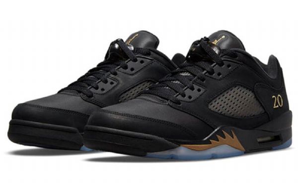 Pánské Basketbalové Boty Nike Air Jordan 5 Retro Low Tops Wings Černé